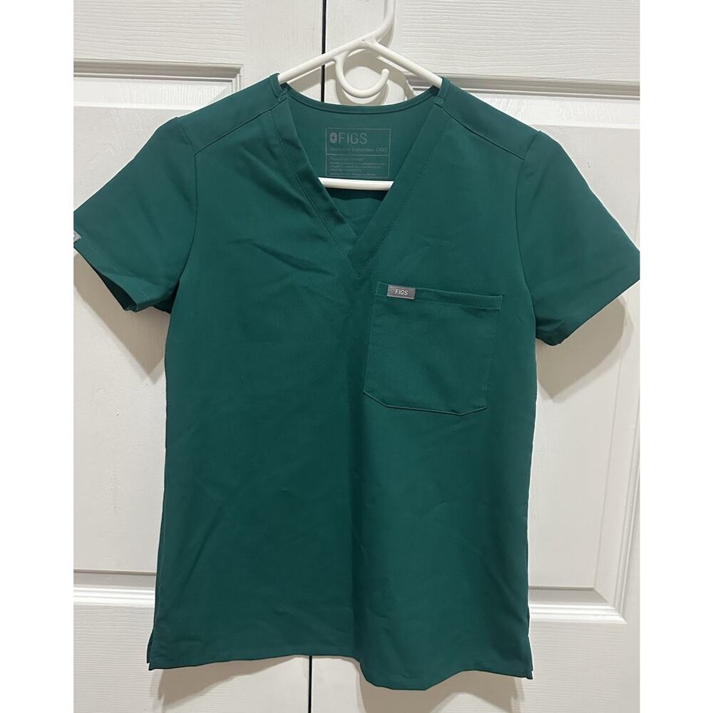 Figs Catarina One-Pocket Scrub Top Hunter Green Size XXS Catarina Uniform